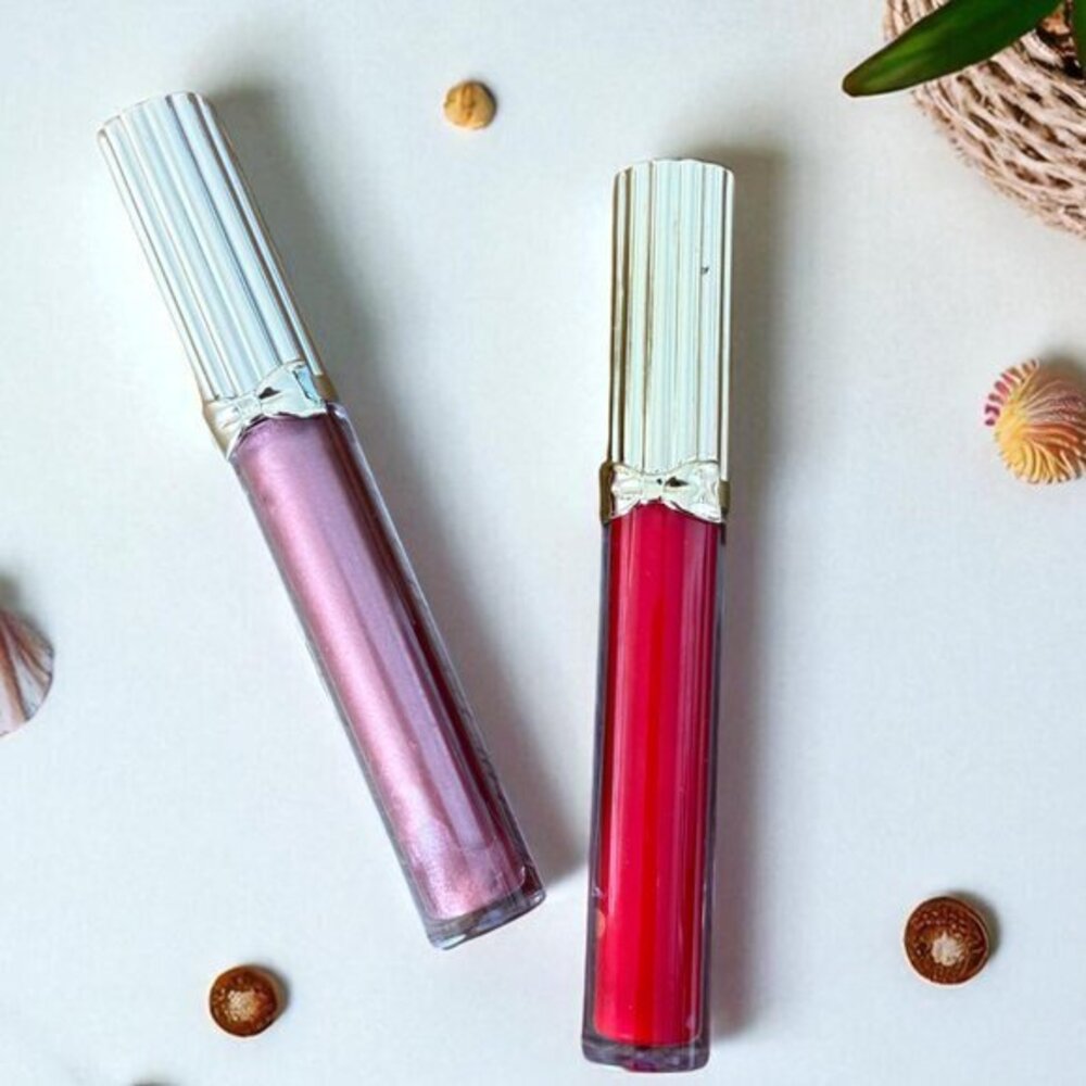 Estee Lauder Pure Color Envy Sculpting Lip Gloss 115 Flash Fire &107 Tender trap